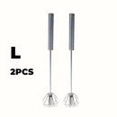 Batedor de ovos, misturador semiautomático de aço inoxidável