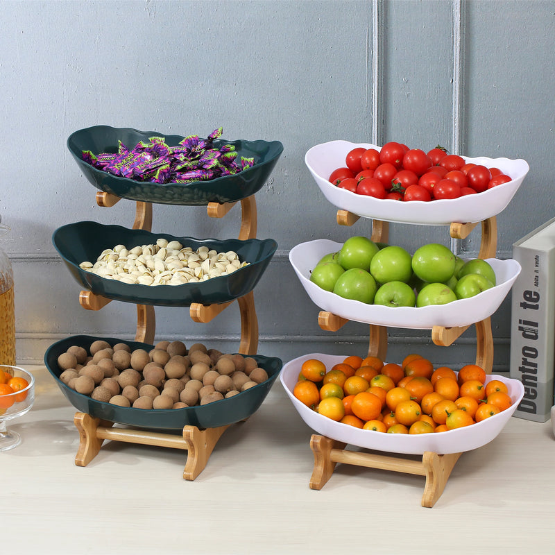 Prato de frutas de 2/3 camadas