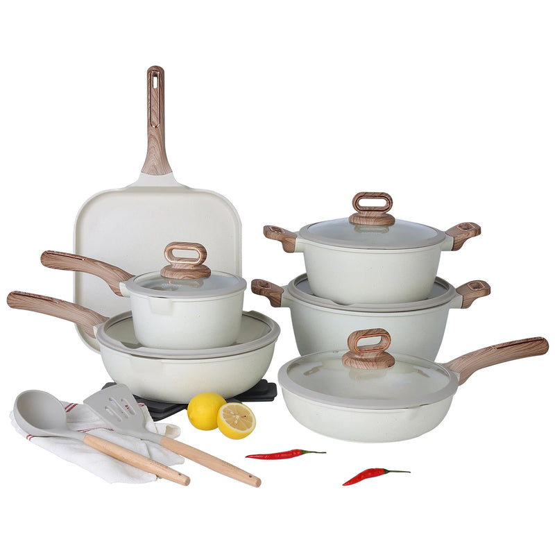 Conjunto de panelas de cerâmica